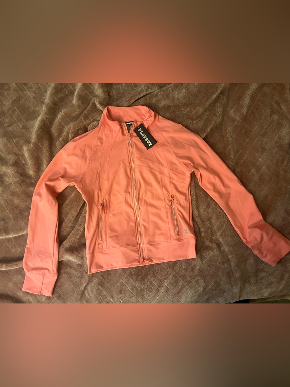 PLAYBOY Coral Zip-Up Jacket & Short set